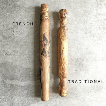 Wooden Rolling Pin - Olive Wood, 2 of 3