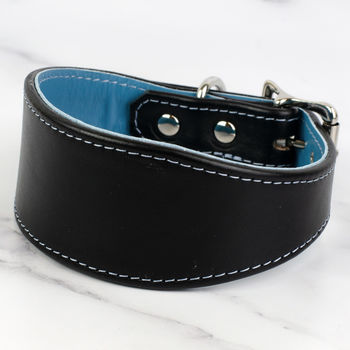 Colour Contrast Leather Whippet Collar, 10 of 11