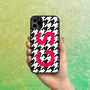 Personalised Houndstooth Design iPhone Case, thumbnail 1 of 2