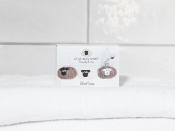 Highland Cow Felted Soap – Exfoliating Soap Wrapped In British Wool, 2 of 5