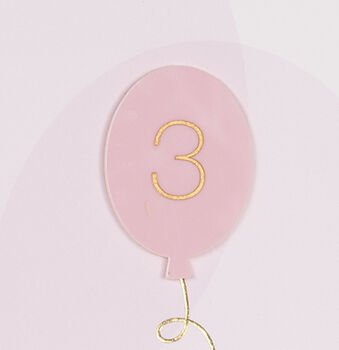Age Three Balloon Birthday Card, 3 of 3