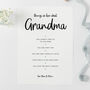 Things We Love About Grandma Print, thumbnail 3 of 6
