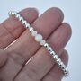 June Birthstone Moonstone Sterling Silver Bracelet, thumbnail 2 of 5