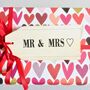 Mr And Mrs Gift Tag ~ Wooden, Handmade, thumbnail 3 of 4