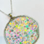 Large Disco Necklace With Silver Sparkles, thumbnail 4 of 8