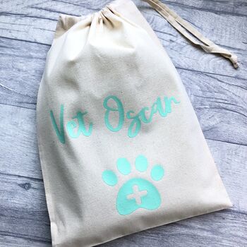 Personalised Vet Kit Drawstring Children's Bag, 3 of 4