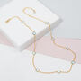 Antibes Blue Topaz And Gold Necklace, thumbnail 1 of 5