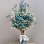 Blue Dried Flower Bouquet With Gypsophila, thumbnail 5 of 6