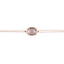 Beatrice Oval Gemstone Bracelet Rose Gold Plated Silver, thumbnail 12 of 12