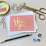 Thank You Script Box Set Of Eight Pastel Note Cards, thumbnail 3 of 10