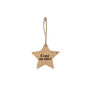 Up North 'Cosy As Owt' Christmas Oak Hanging Star | Home Decor | Hanging Decoration | Sentiment | Festive Decor, thumbnail 2 of 2