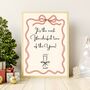 A4 Christmas Art Print, It's The Most Wonderful Time Of The Year, thumbnail 3 of 5