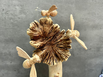 Handmade Carved Bumblebee Sculpture Ornament, 8 of 10