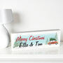Personalised Driving Home For Christmas Wooden Mantel Decoration, thumbnail 2 of 5