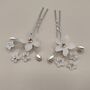 Pearl Flower Bridal Hair Pins Set Of Two, thumbnail 7 of 12