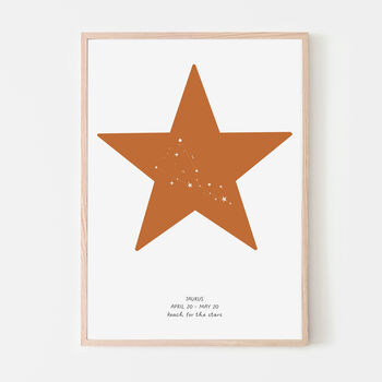 Personalised Star Sign Nursery Print, 3 of 8