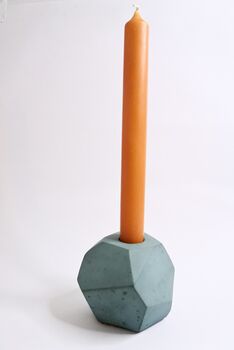 Sustainable Concrete Geometric Chunky Candle Holder, 12 of 12