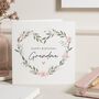 Cute Greenery Birthday Card For Grandma Nan Nanny, thumbnail 1 of 7