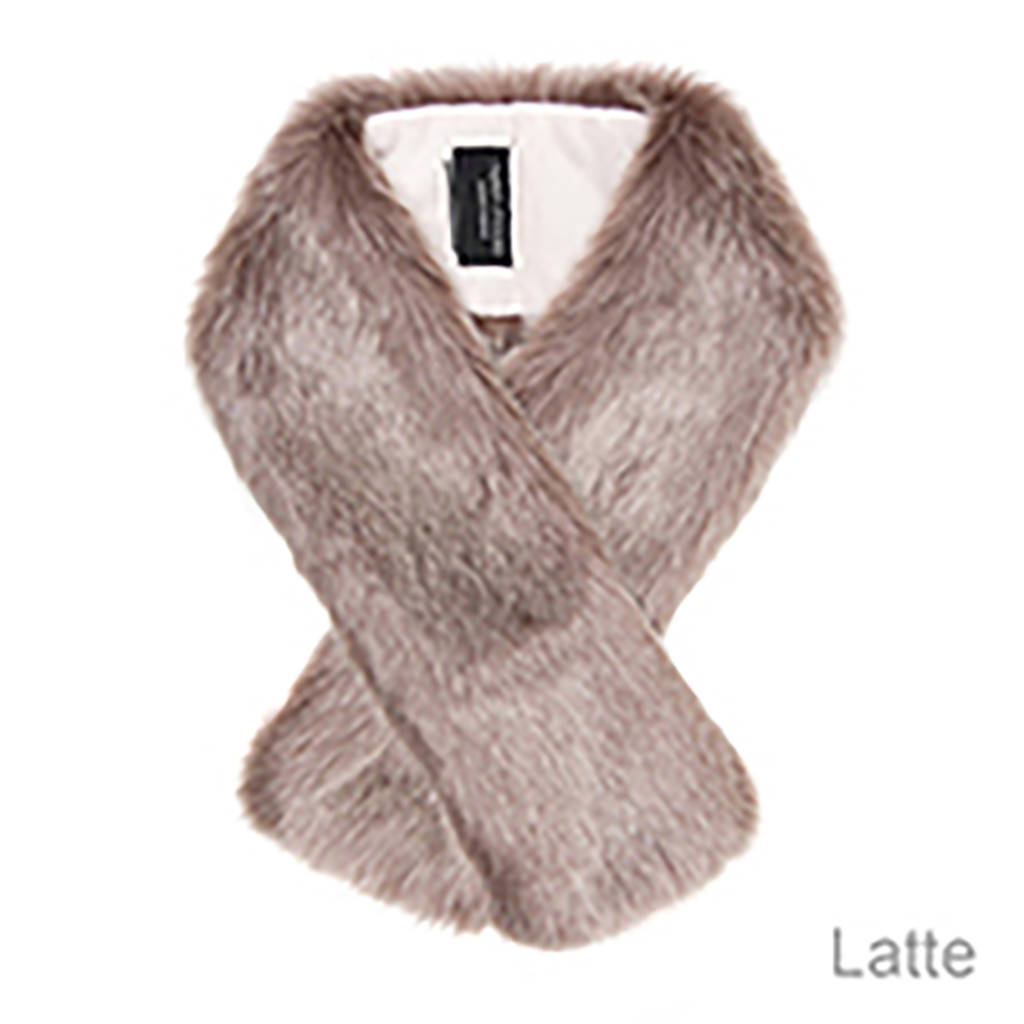 faux fur tippet scarf by helen moore