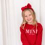 Christmas Mini Est Personalised Embroidered Sweatshirt Jumper With Optional Matching Mama, thumbnail 3 of 12