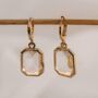 Allana Delicate Gold Zirconia Charm Earrings, thumbnail 1 of 6