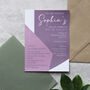 Hen Do Geometric Invitations Printed And Personalised With Envelopes, thumbnail 5 of 8