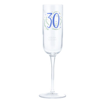 Personalised Milestone Birthday Champagne Flute, 3 of 10