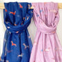 Sausage Dog Print Scarf, thumbnail 1 of 5