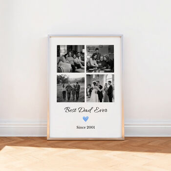 Personalised Best Dad Photo Collage Frame, 3 of 7