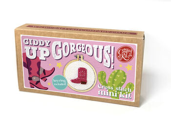 Giddy Up! Mini Matchbox Cross Stitch Kit, 3 of 7