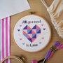 'All You Need Is Love' Cross Stitch Kit, thumbnail 1 of 3