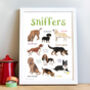 'Sniffers' Dog Art Print, thumbnail 1 of 3