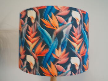 Tropical Floral Bird Of Paradise Lampshade, 4 of 6
