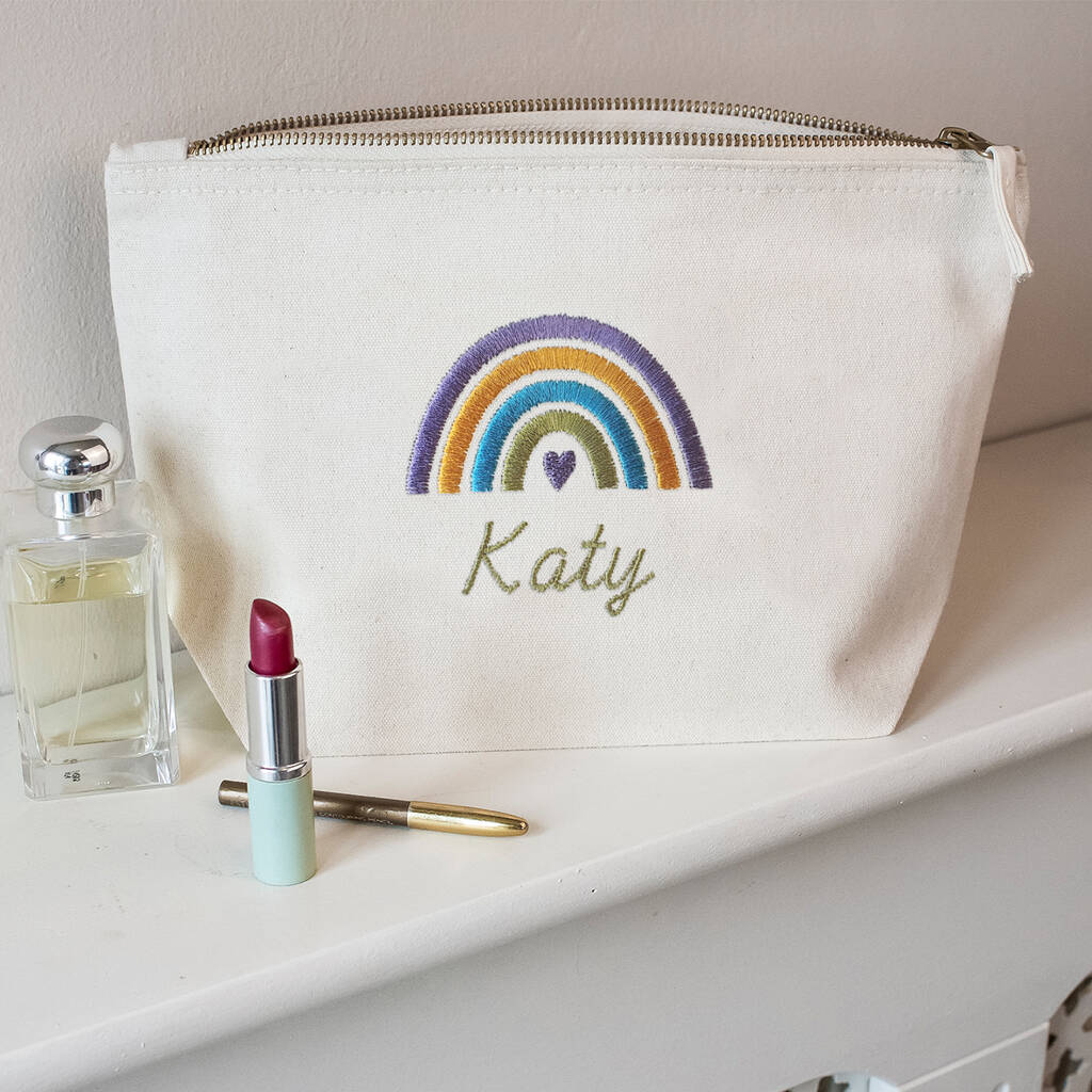 Personalised Embroidered Makeup Bag, 1 of 4