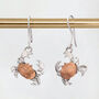 Sterling Silver King Crab Drop Earrings, thumbnail 1 of 7