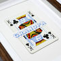 Dad Is King Personalised Vintage Playing Card Print, thumbnail 8 of 10