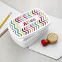 Personalised Girl's Patterned Lunch Box, thumbnail 3 of 12