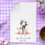 Personalised Dog Chef Hat Gift Tea Towel, thumbnail 12 of 12