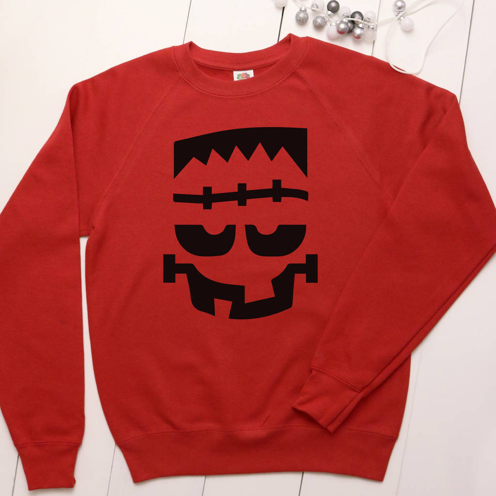 personalised 'monster' halloween jumper unisex by a piece of