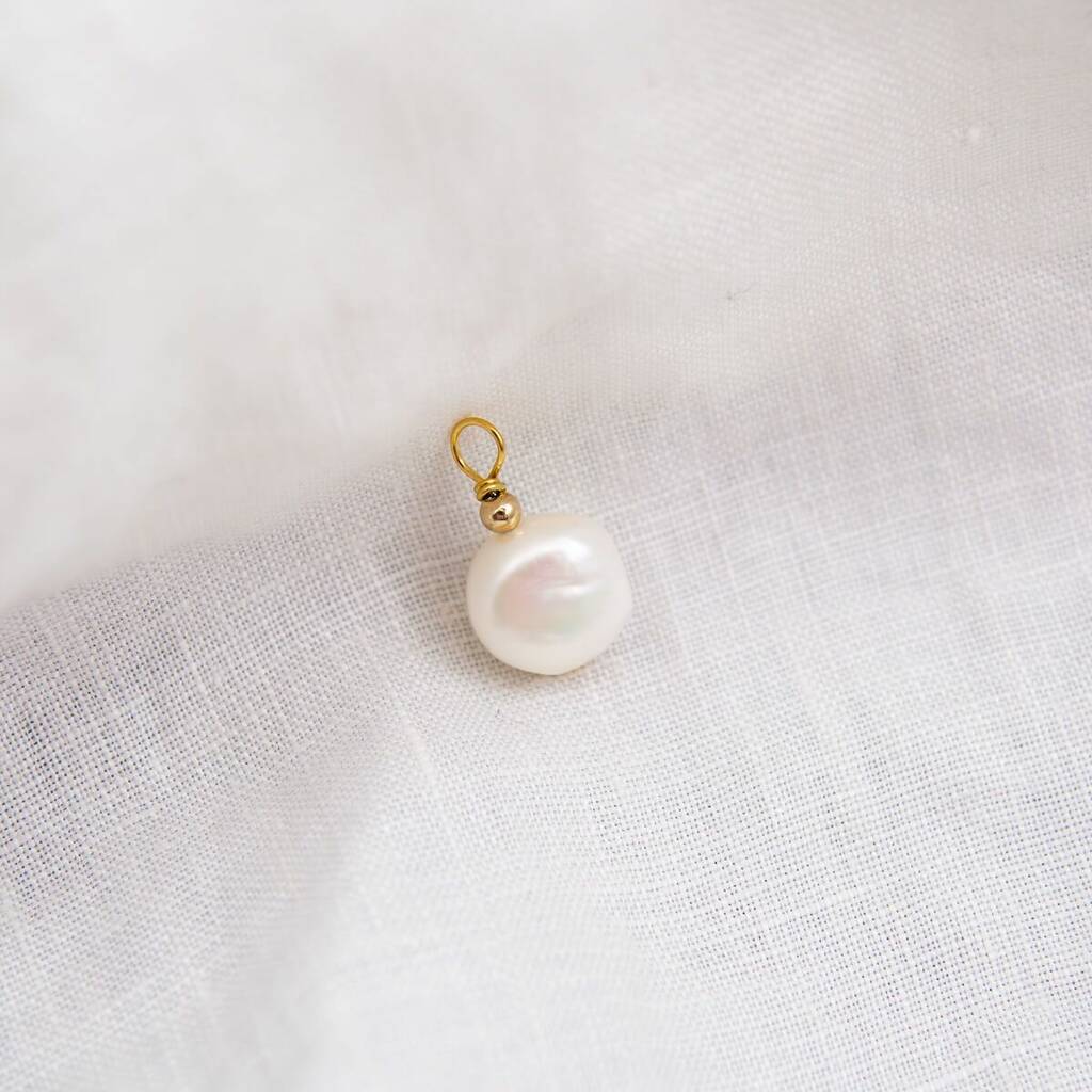 Molly Natural Pearl Charm By Cabinet Jewellery | notonthehighstreet.com