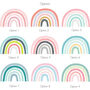 Pastel Rainbow Fabric Wall Stickers, thumbnail 4 of 4