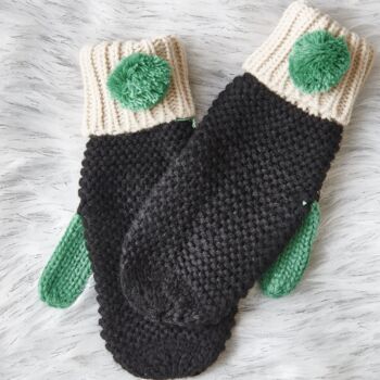 Cosy Pom Pom Socks And Mittens, 3 of 7