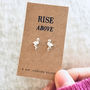 Silver Flamingo Earrings. Rise Above, thumbnail 1 of 3