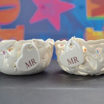 Mr And Mr Candle Holder Wedding Gift, 8 of 8