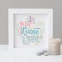 Personalised Wife Word Art Gift, thumbnail 1 of 7