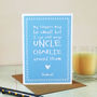 My Fingers May Be Small But… Cute Uncle Card, thumbnail 1 of 6