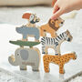 Personalised Wooden Stacking Animals Game, thumbnail 2 of 7