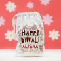 Personalised Foil Print Happy Diwali Bag, thumbnail 2 of 3