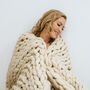 Lulu Big Blanket Knitting Kit, thumbnail 3 of 12