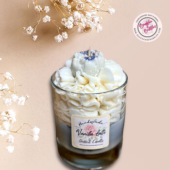 Candle Strong Fragrance | Whipped Wax | Vanilla Latte, 3 of 12